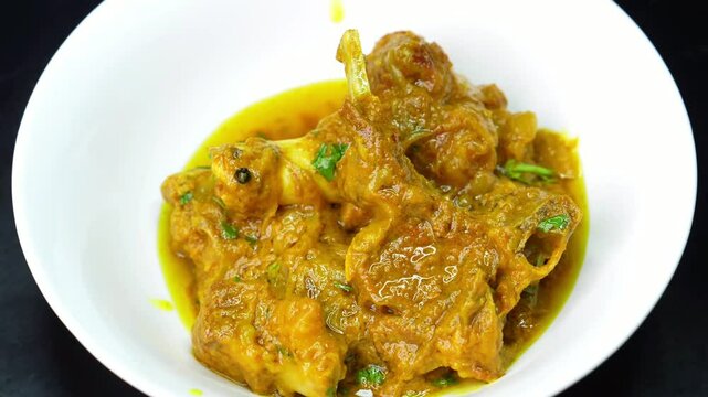 Mutton Curry &ndash; A spicy, slow-cooked Indian dish with tender mutton in a rich, aromatic gravy. A popular non-veg delicacy enjoyed in restaurants, street food stalls, and home-cooked meals worldwide.