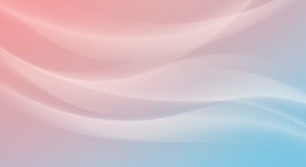 Abstract Pastel Pink and Blue Wave Background Soft Gradient Swirls Elegant Design Texture