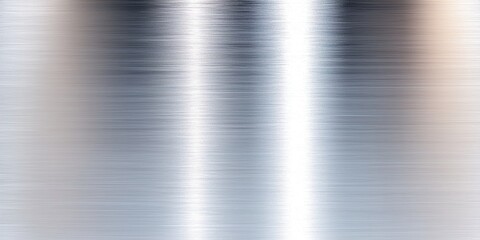 A sleek, brushed metal surface displaying a reflective texture with subtle linear patterns, creating a modern, industrial aesthetic.