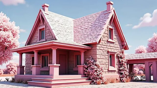 Pink Fairy Tale House: Fantasy home and dreamlike architecture