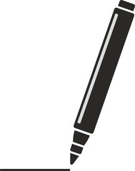 vector illustration of a pen