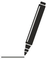 vector illustration of a pen