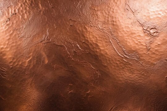 Copper texture wallpaper with a shiny metallic finish  