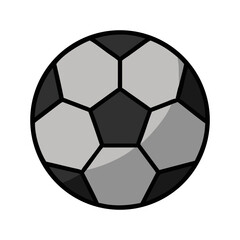Fototapeta premium Classic black and white soccer ball icon