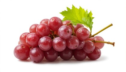 Fototapeta premium red grapes isolated on white