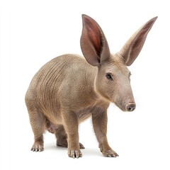 Photo of Aardvark Isolated on white background,