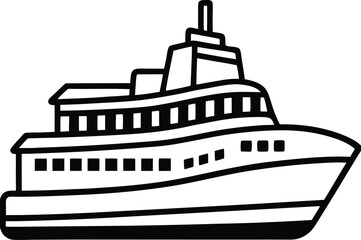 Obraz premium ferry vector illustration 