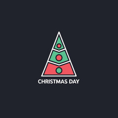 Christmas day-new-style logo. 