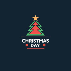 Christmas day-new-style logo. 