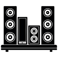 High-end-wireless-speakers-on-a-shelf 