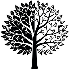 Obraz premium seasons-of-tree-vector. 