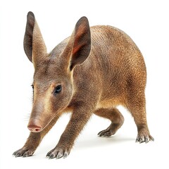 Photo of Aardvark Isolated on white background,