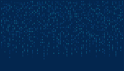 Binary code abstract technology background. Global network