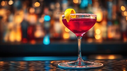 Crimson Cocktail: A Luxurious Evening Drink