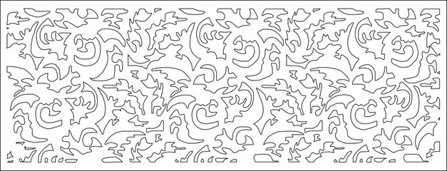 Obraz premium vector sketch illustration silhouette design background pattern abstract modern classic vintage 