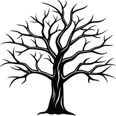 Dead tree silhouette