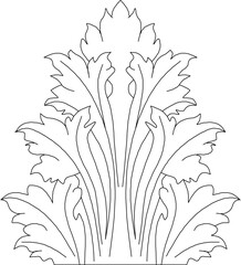 vector sketch illustration silhouette design decoration decoration Neoclassical Style Decor background pattern classic vintage