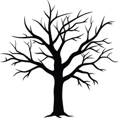 Obraz premium Dead tree silhouette
