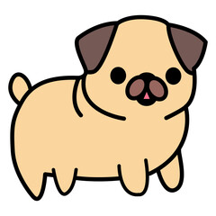 vector illustration of a dog