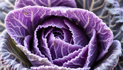 Obraz premium Cabbage texture, mindfulness theme. White tone