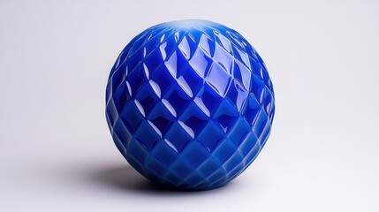 Obraz premium blue sphere on white background