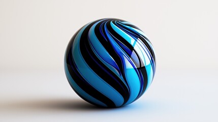 Fototapeta premium abstract blue sphere