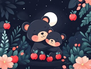 Avid readers can unwind in a cozy reading retreat with a warm and welcoming home library book cover design