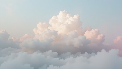 Captivating cloudscape formation above the horizon aerial view nature photography serene atmosphere dreamy landscape