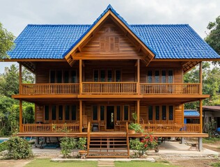 Fototapeta premium old wooden house