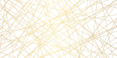 Seamless luxury geometric premium golden random chaotic scribble lines on transparent background. Abstract white background colorful lines. Futuristic digital smoke motion backdrop technology texture.