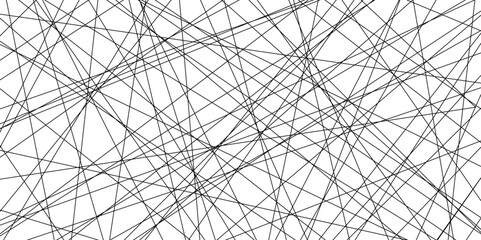 Seamless luxury geometric premium black random chaotic scribble lines on transparent background. Abstract white background colorful lines. Futuristic digital smoke motion backdrop technology texture.