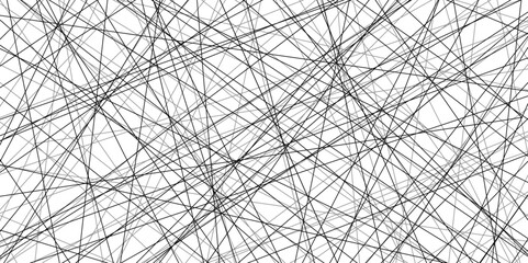 Seamless luxury geometric premium black random chaotic scribble lines on transparent background. Abstract white background colorful lines. Futuristic digital smoke motion backdrop technology texture.