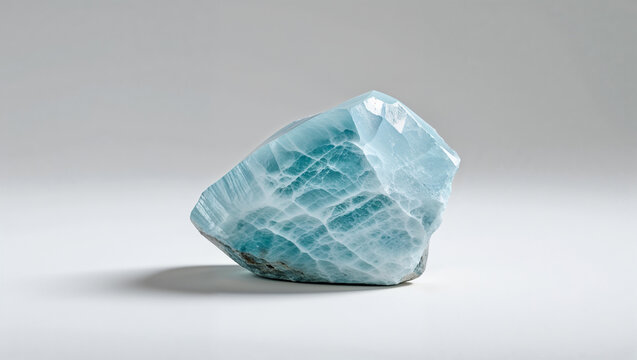 Large Untreated Larimar Crystal Gemstone Specimen Blue Caribbean Mineralogy Stone Healing