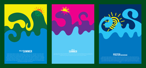 Poster Background Template Set