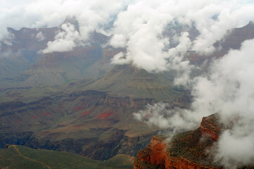 Cloudy Day At The Grand Canyon Arizona