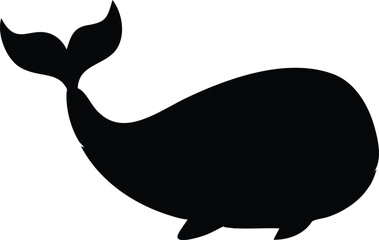 Blue whale line art 