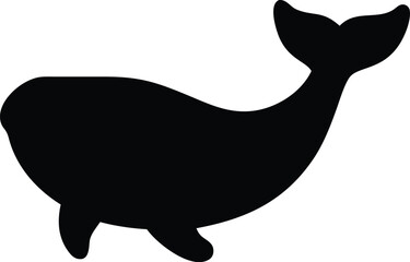 Blue whale line art 
