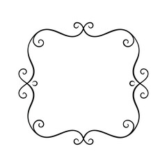 leaf and vine curved corner ornament