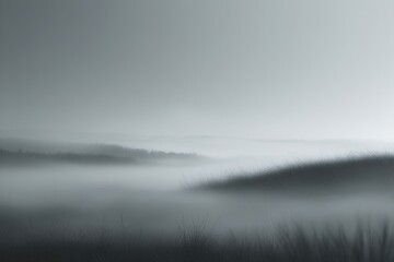 Minimalist Grayscale Gradient with Soft Transitions and Ethereal Atmosphere