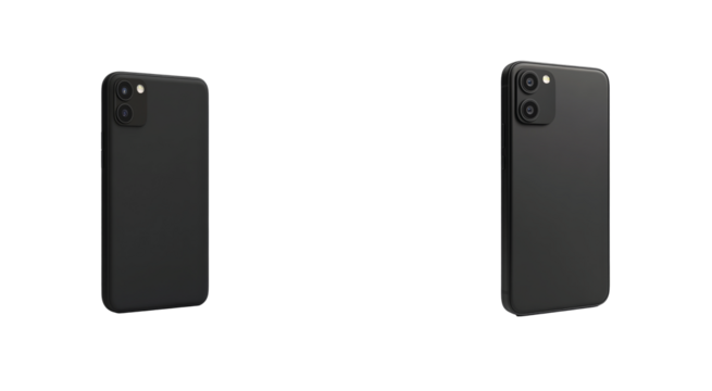 black mobile phone 3d