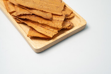 Spicy Crispy Squid in Wooden Tray