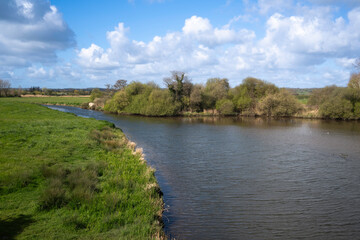 Rivière La Saire, Réville, 50, Manche, France