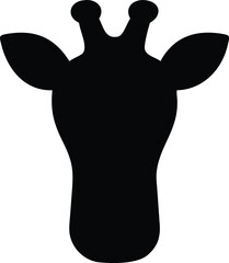 giraffe, Watercolor illustration. Portrait of a giraffe. Safari. Artiodactyl mammal. Isolated on a white background.
