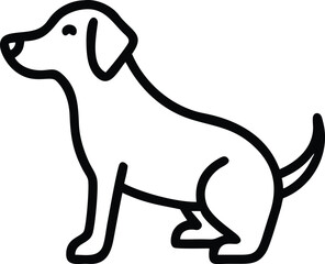 Obraz premium Dog silhouette 