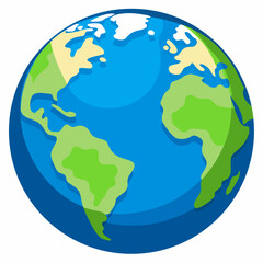 earth globe vector illustration