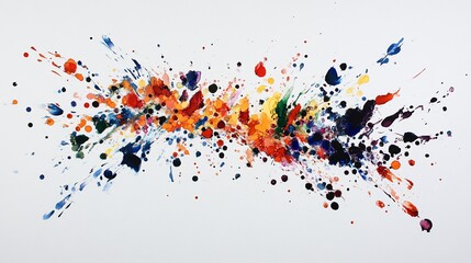 Dynamic Splash of Vibrant Colors, An Abstract Expression of Energy and Creativity