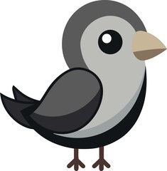 cartoon bird with a big smile