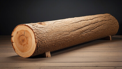 Rustic Wood Log Ideal for Natural Decor and Craft Projects