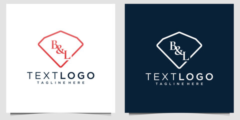 Elegant Company Initial Logo Design with Diamond Shaped Emblem for Branding