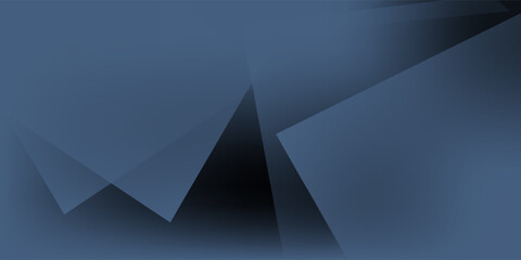 Obraz premium Modern black blue abstract background. Minimal. Color gradient. Dark. Web banner. Geometric shape. 3d effect. Lines stripes triangles. vector illustration